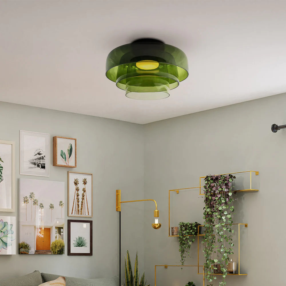 Morandi Modern Simple Creative Glass Flush Mount Ceiling Light