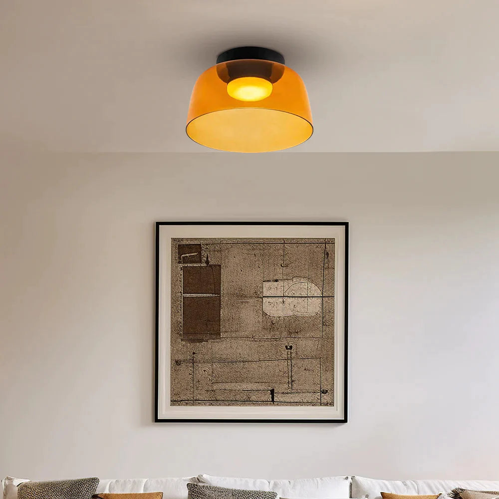 Morandi Modern Simple Creative Glass Flush Mount Ceiling Light