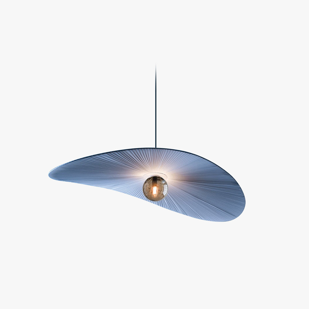 Renée Pendant Light 2 Colour, Fabric & Glass, Dia 50/60/80cm
