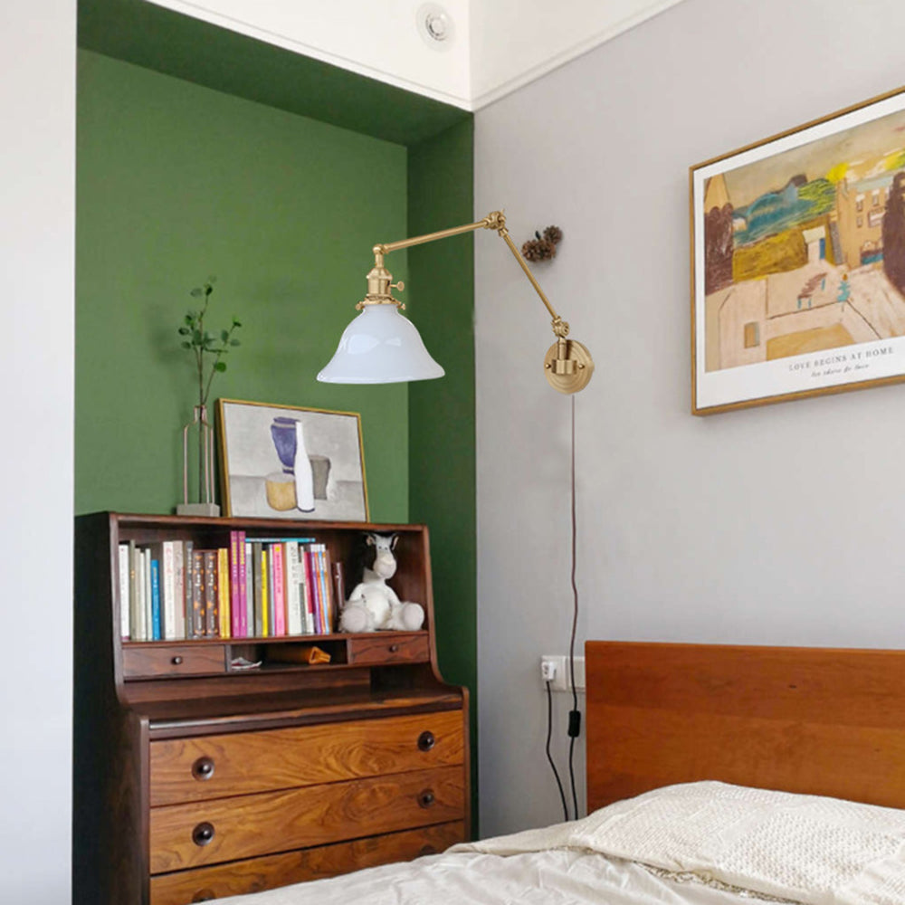Brady Vintage Foldable Wall Lamp, 2 Colour