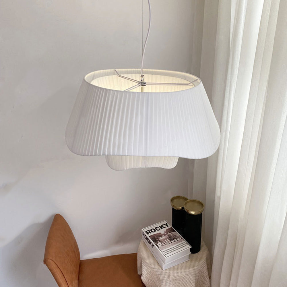 Renée Pendant Light 3 Colour Temperature Changeable, Fabric, Dia 50/60cm