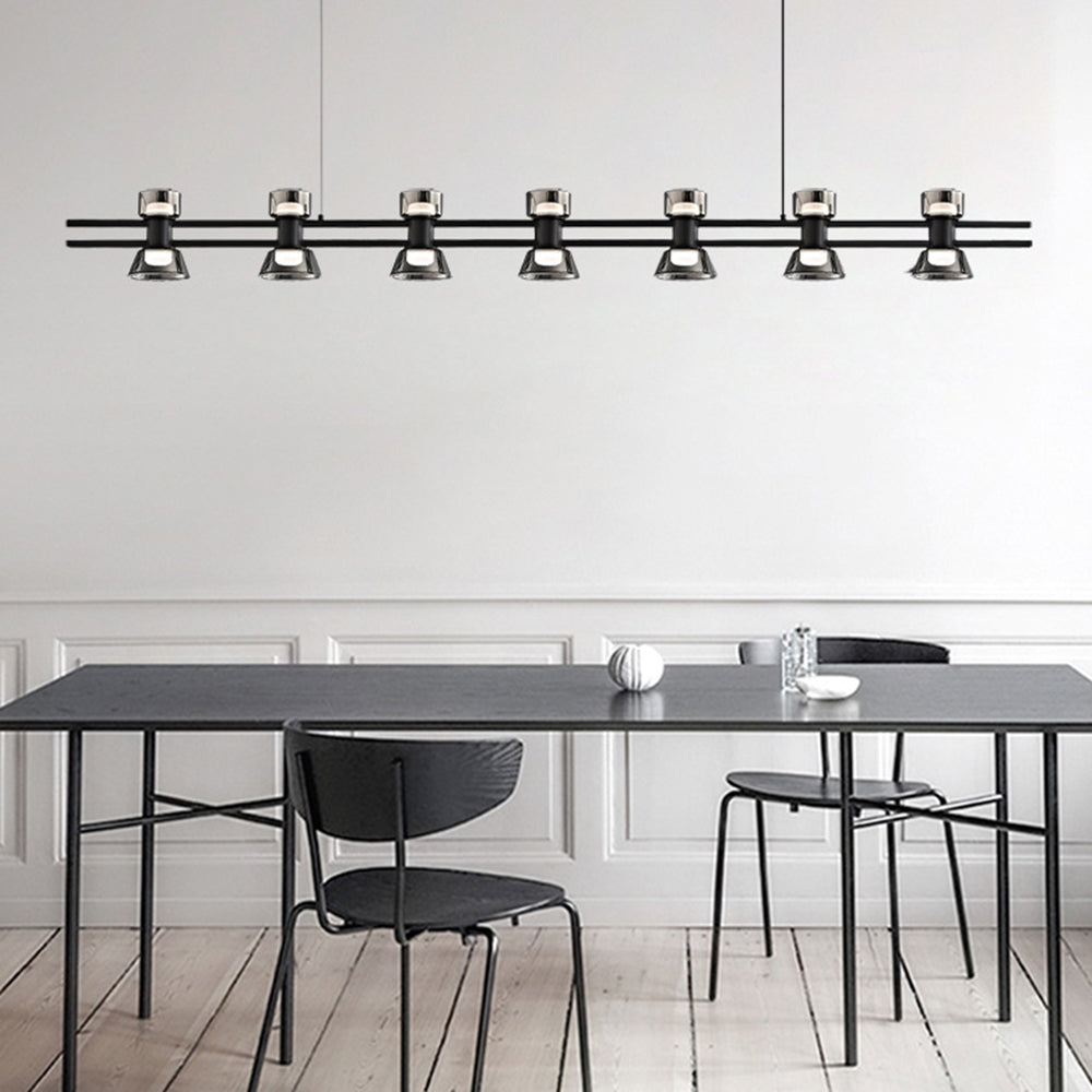 Evette Pendant Light Remote Control 5/6/7 Head, Pure Copper, 100/120/140cm