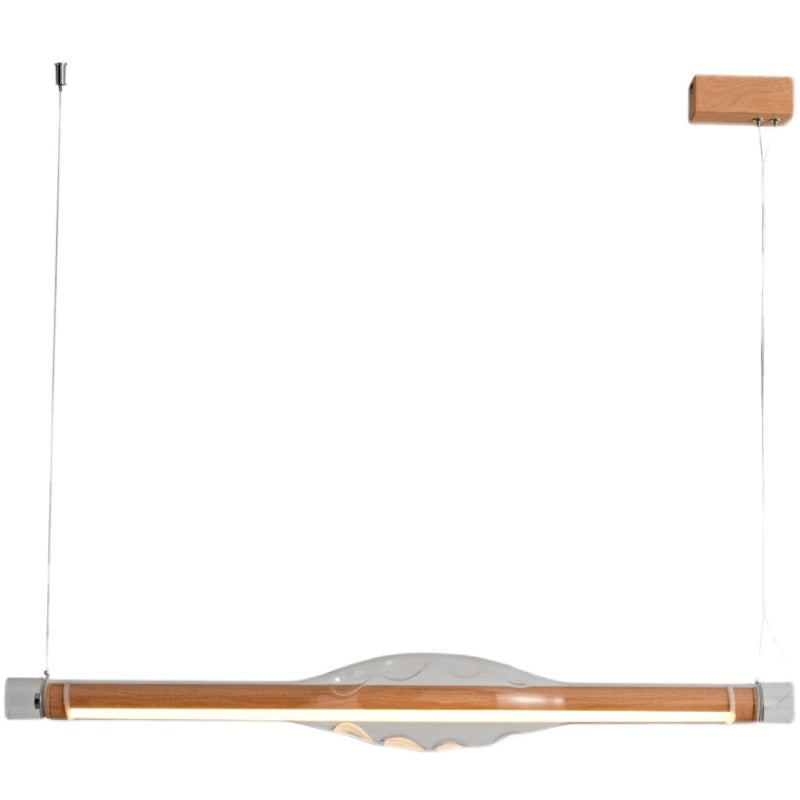 Edge-Pendelleuchte, 2 Farben, Metall und Acryl, L 121 cm