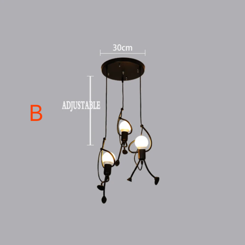 Retro Iron Man Hanging Lighting