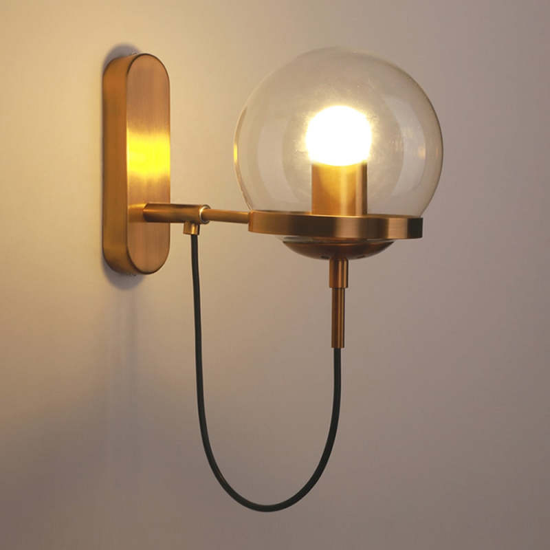 Retro Metal LED Bulb Wall Light