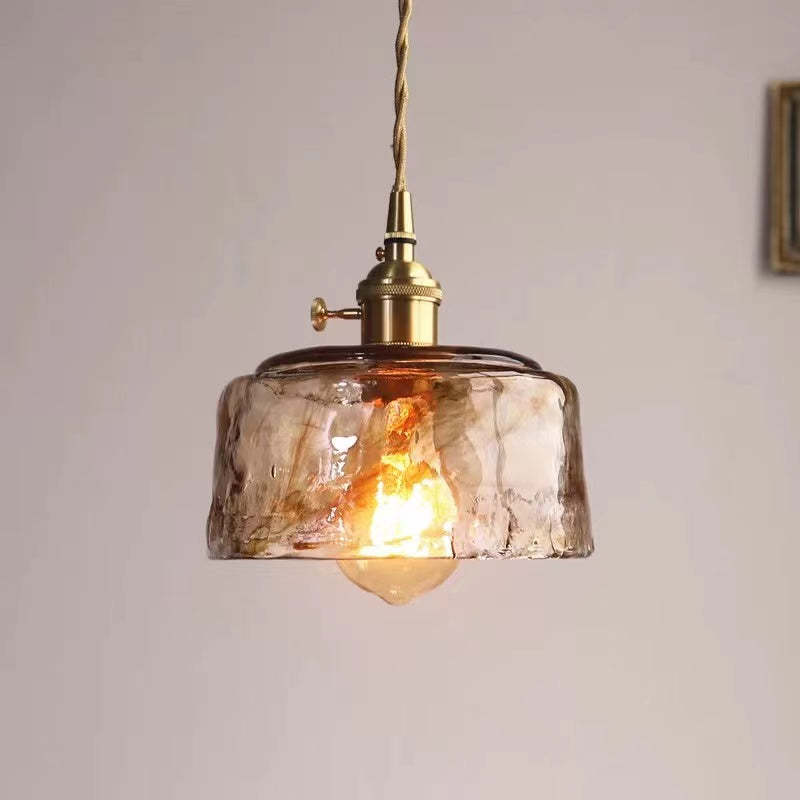 Nordic Modern Brass Glass Pendant Lights For Dining Room