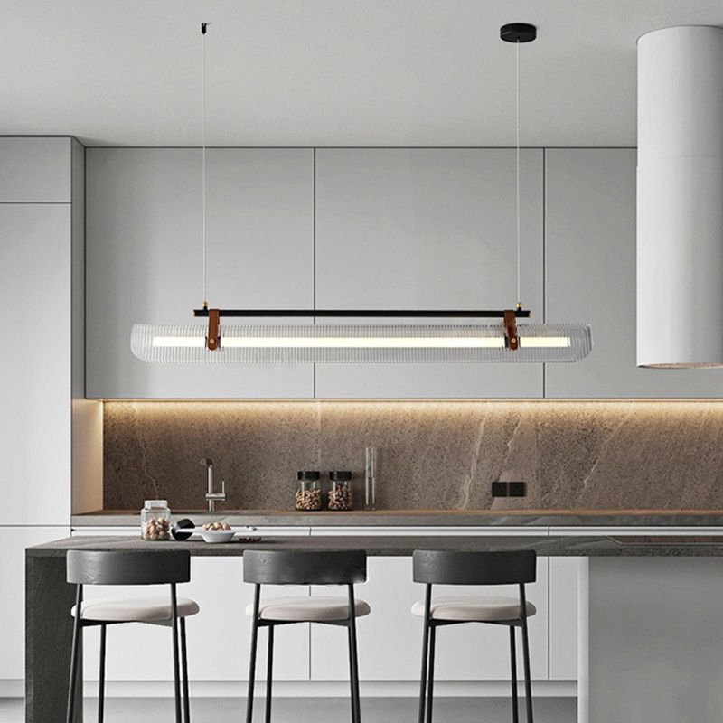 Edge Pendant Light, Acrylic & Metal, L 80/100/120CM
