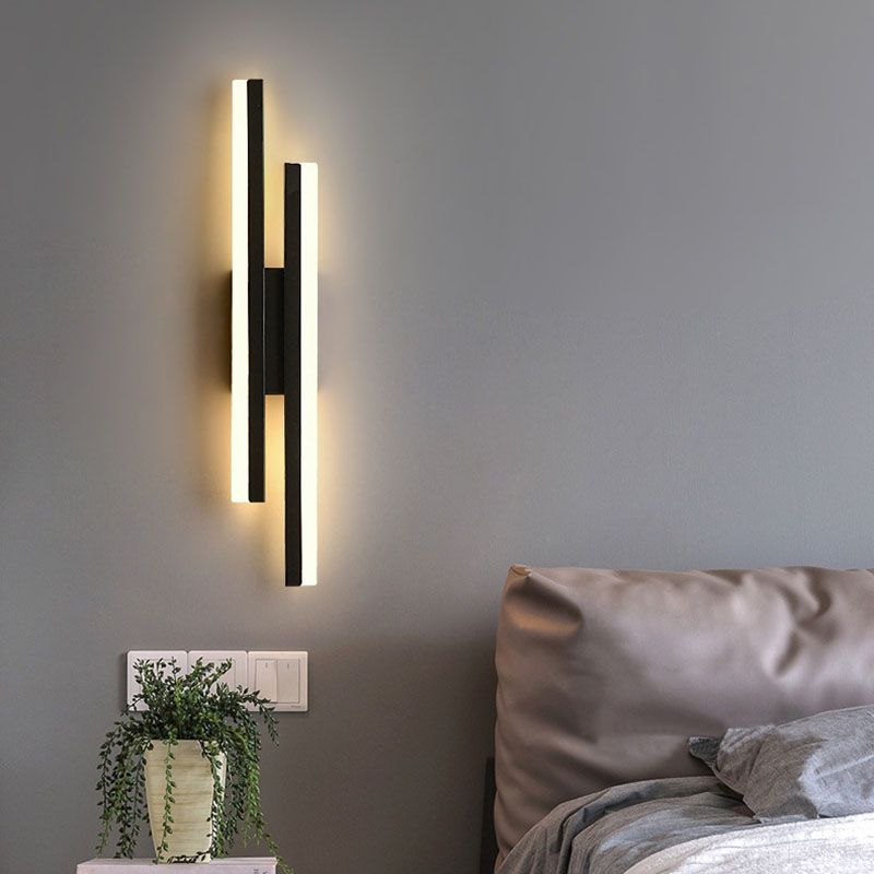 Alana Wall Lamp, Acrylic & Metal, 2 Color, L 48CM/65CM