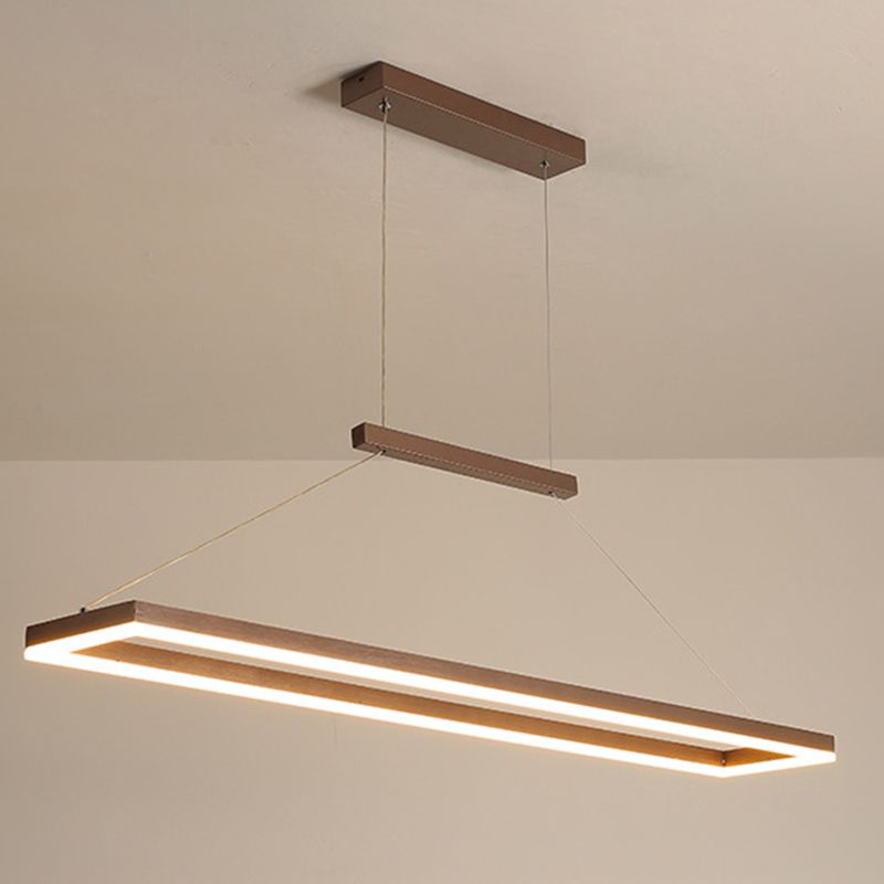 Edge Pendant Light, Horizontal Rectangular