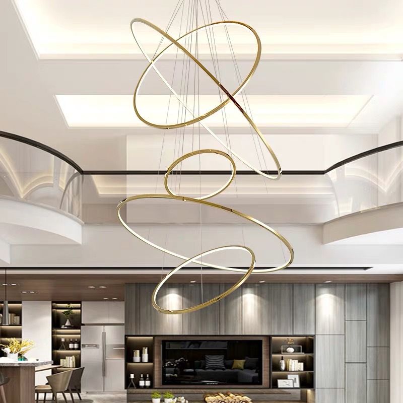 Arisha Pendant Light 3 Colour Temperature Switchable, 3/5 Rings