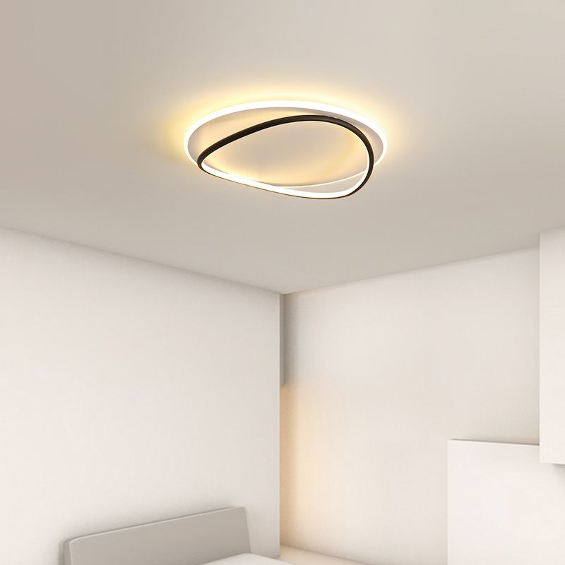Quinn Duo-Ring Flush Mount Ceiling Light, 2 Colour, DIA 40CM/ 50CM