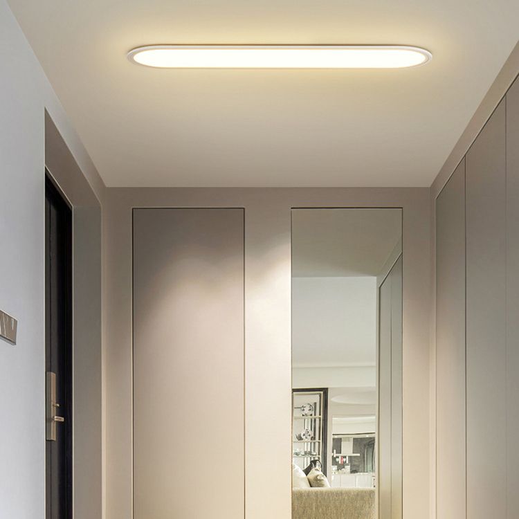 Edge Oval Flush Mount Ceiling Light, 2 Colour, L 40CM/60CM/80CM