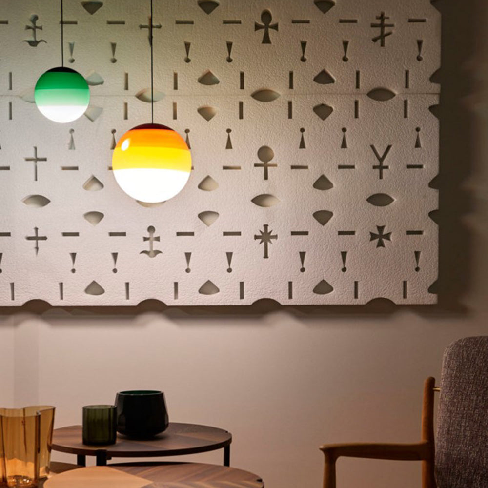 Valentina Colourful Glass Bubble Pendant Light, 6 Colour
