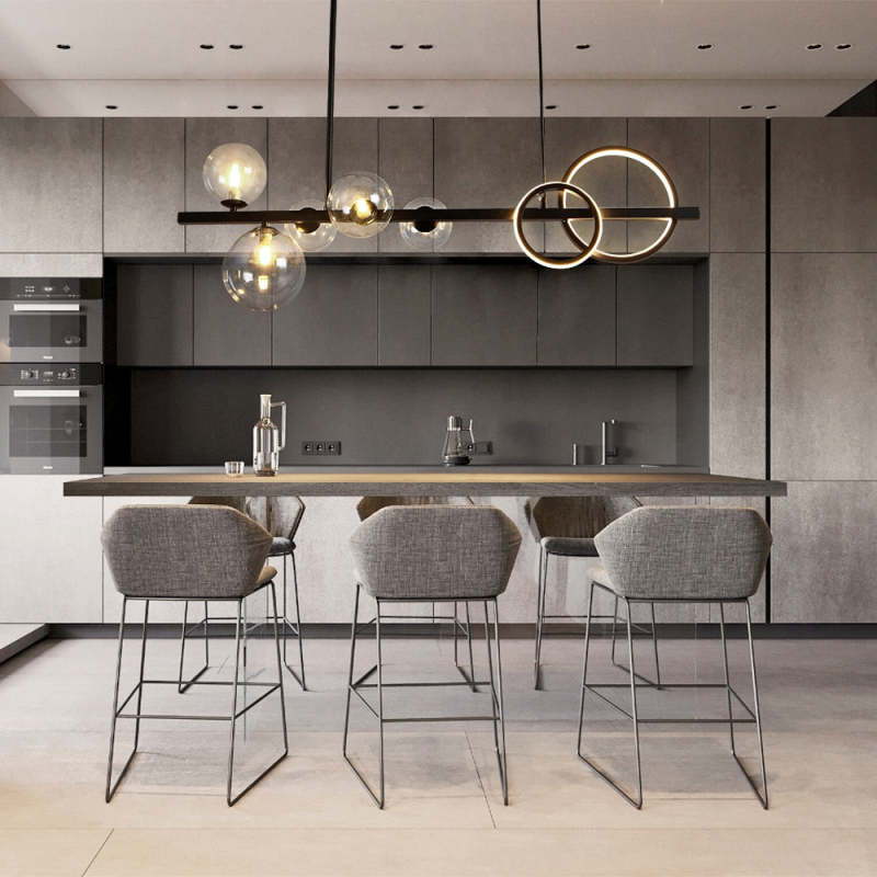 Artpad Linear Bubble Pendant Light Chandelier For Dining Room