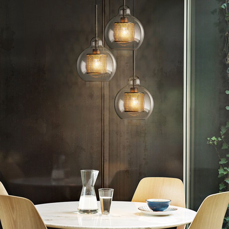 Oneal Pendant Light, Metal & Glass