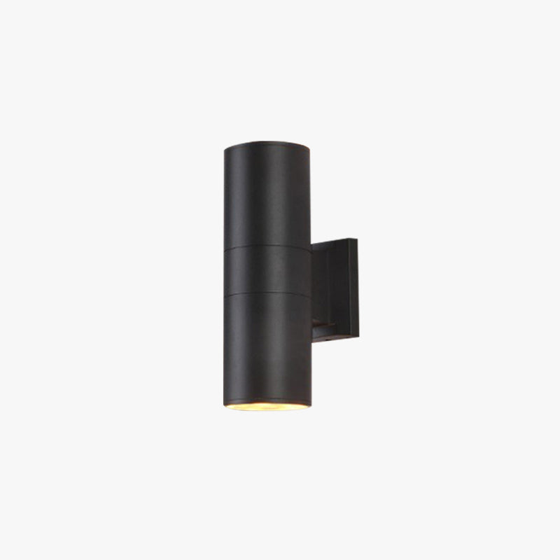 Orr Outdoor Wall Lamp Double-headed, Metal & Glass