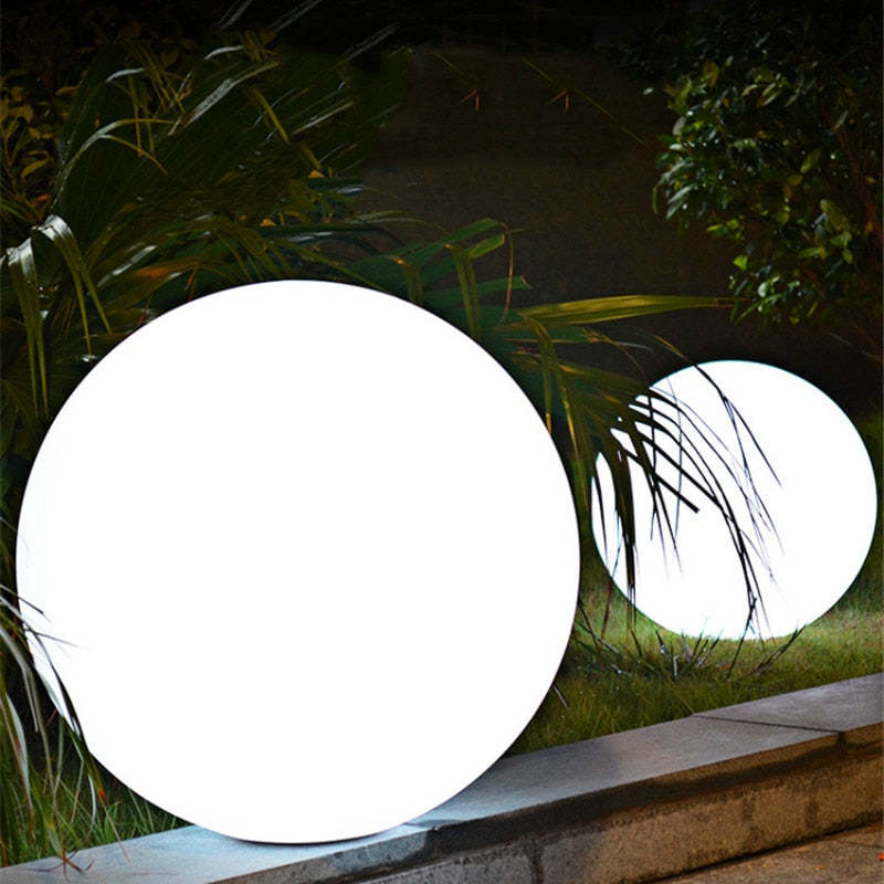 LED Neon Colour Sphere Shape PVC Floor Lamp Remote Control