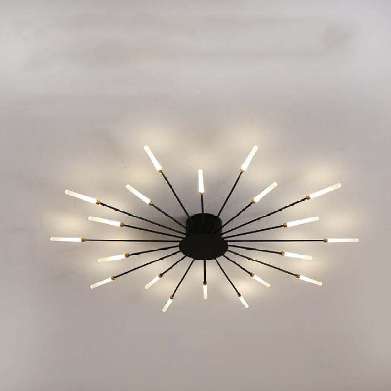 Feuerwerks-LED-Deckenleuchte im Industriestil für Wohnzimmer, Schlafzimmer