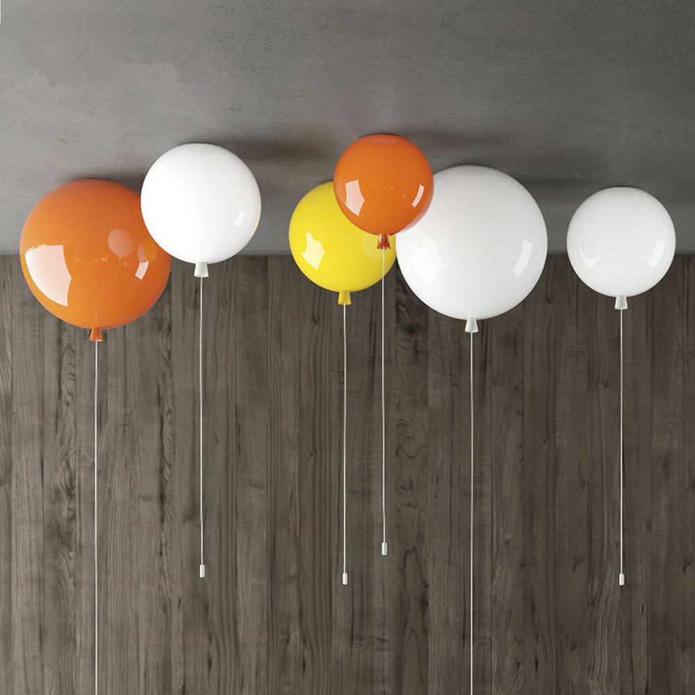 Fateh Balloon Flush Mount Ceiling Light 5 Colour, Dia 20/25/30/35cm