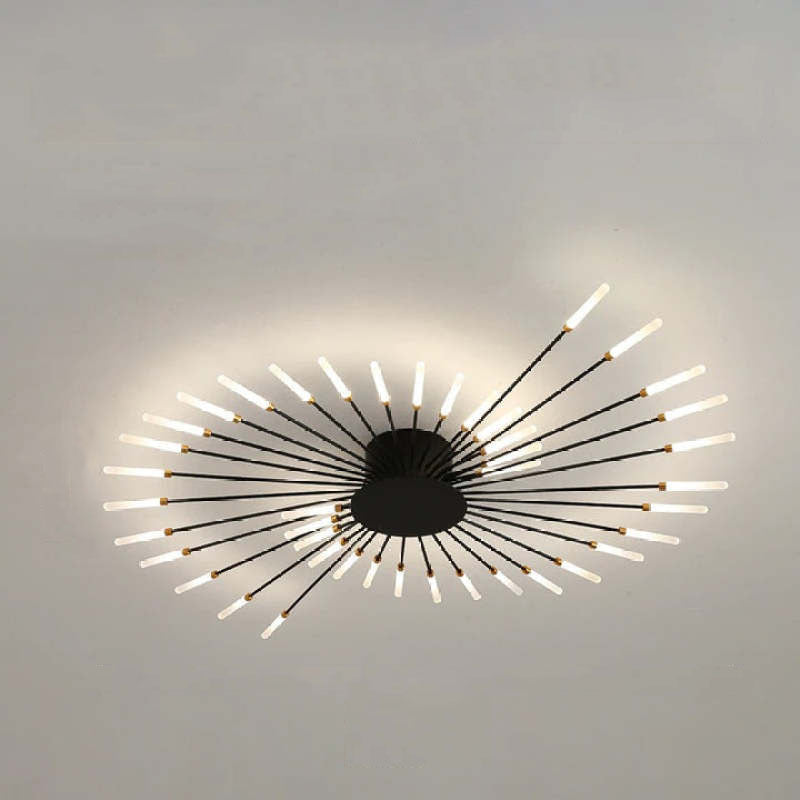 Feuerwerks-LED-Deckenleuchte im Industriestil für Wohnzimmer, Schlafzimmer