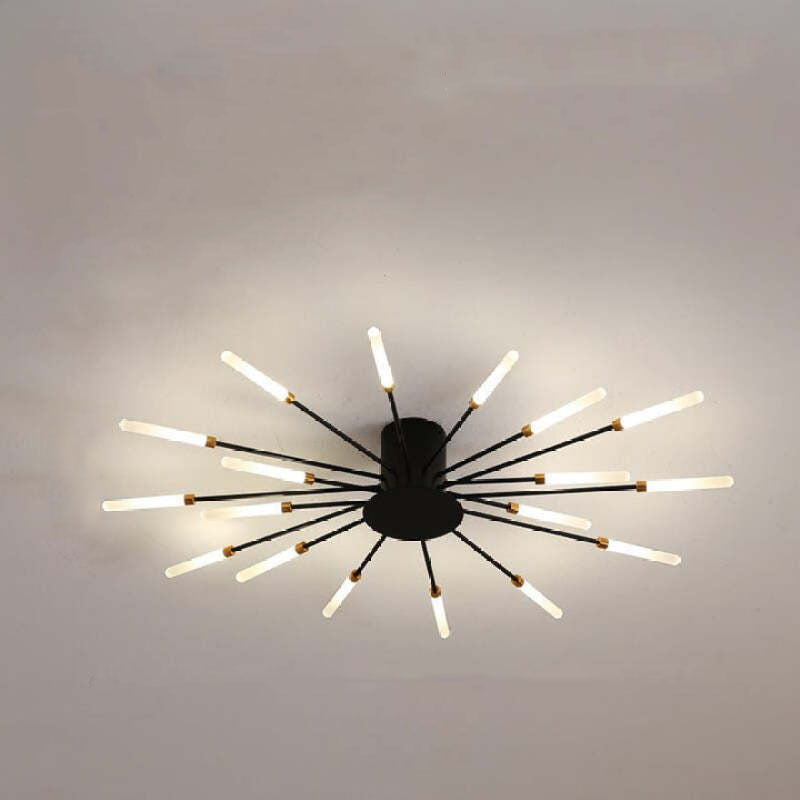 Feuerwerks-LED-Deckenleuchte im Industriestil für Wohnzimmer, Schlafzimmer