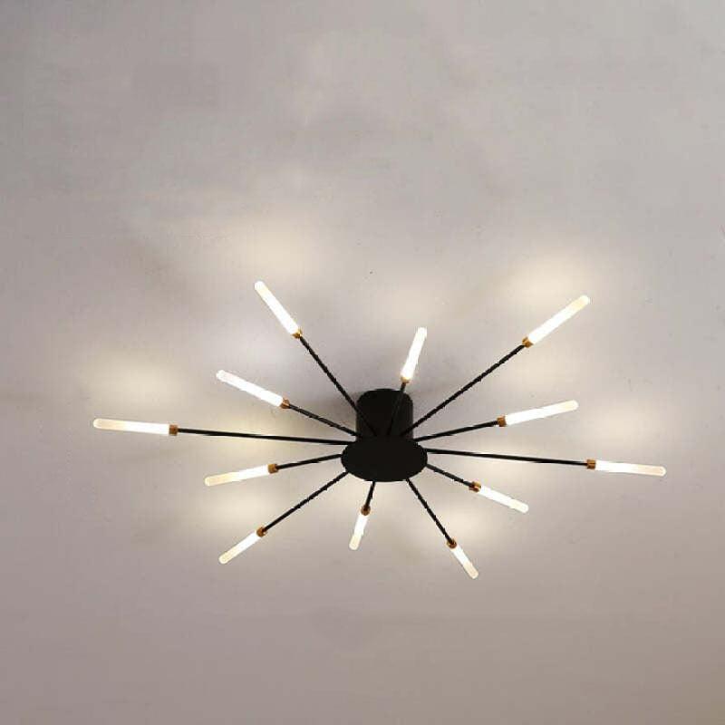Feuerwerks-LED-Deckenleuchte im Industriestil für Wohnzimmer, Schlafzimmer