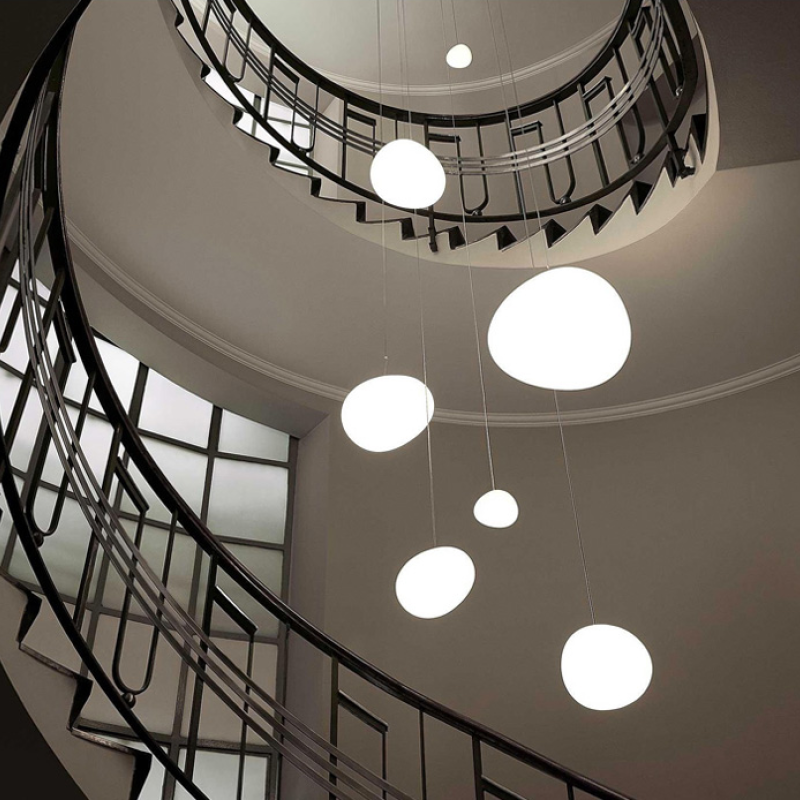 Hailie Egg-shaped Glass Pendant Light