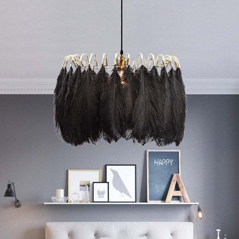 O'Moore Pendant Light Crown Shaped, Feather