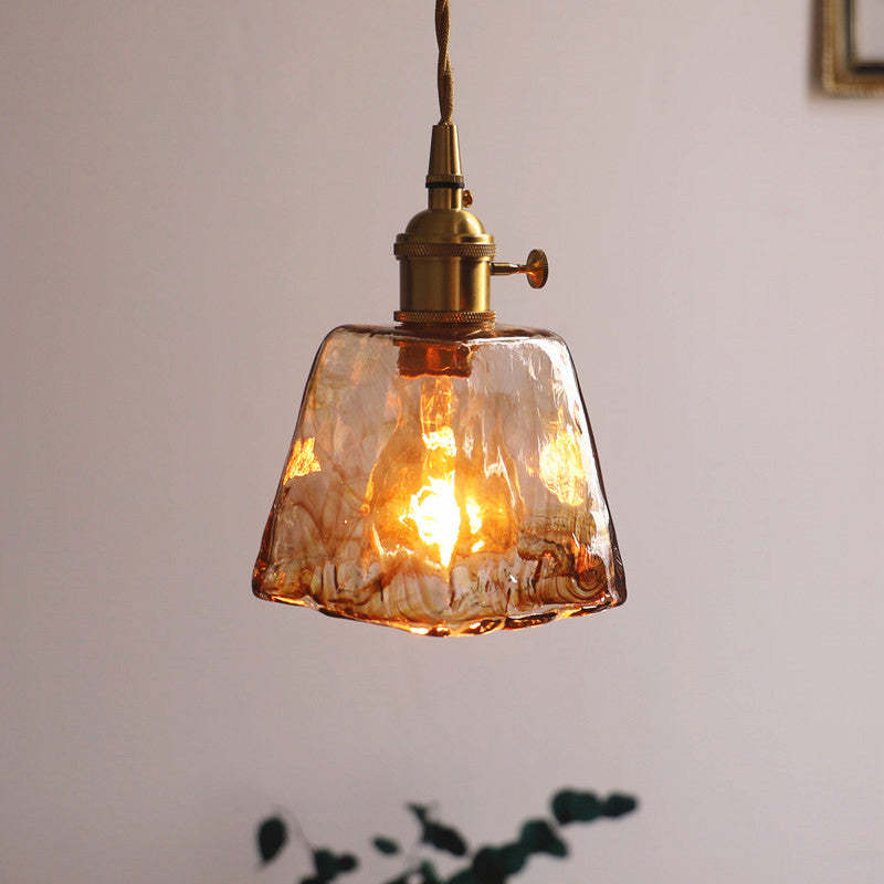 Nordic Modern Brass Glass Pendant Lights For Dining Room