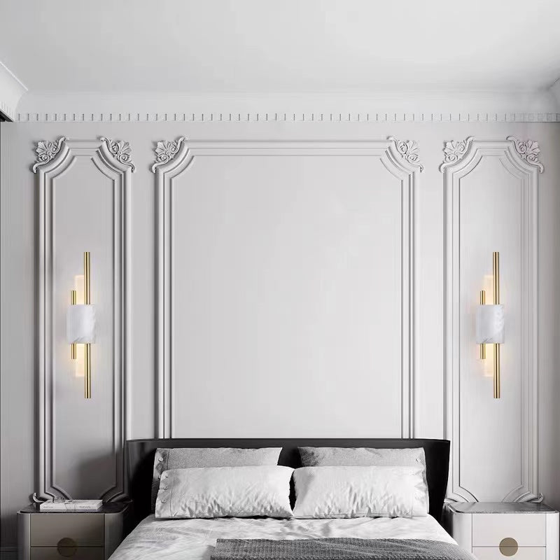 Nordic Marble Bedside Wall Light Wall Scone For Bedroom, Living Room