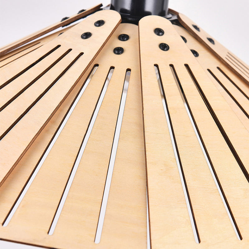 Retro Wood LED Pendant Light for Dining Room