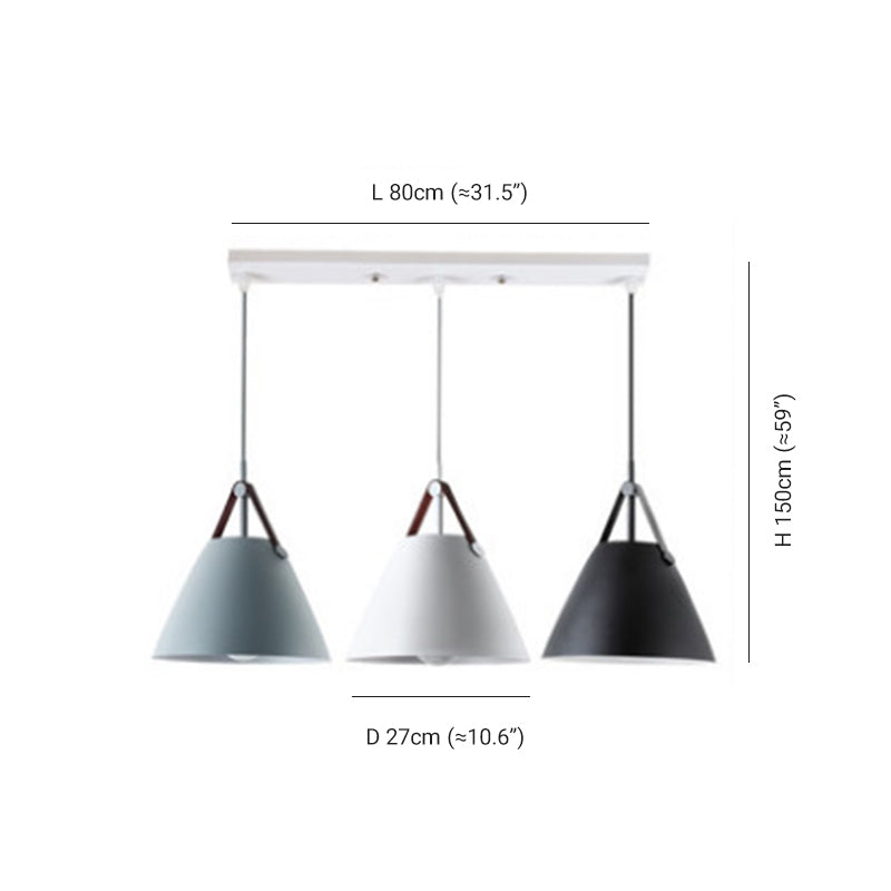 Carins Pendant Light Cluster, 3 Colour