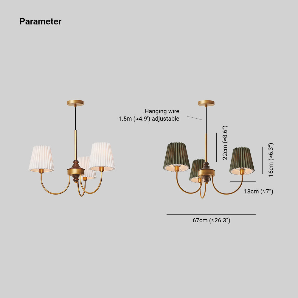 Alessio Vintage Chandelier, 2 Colour