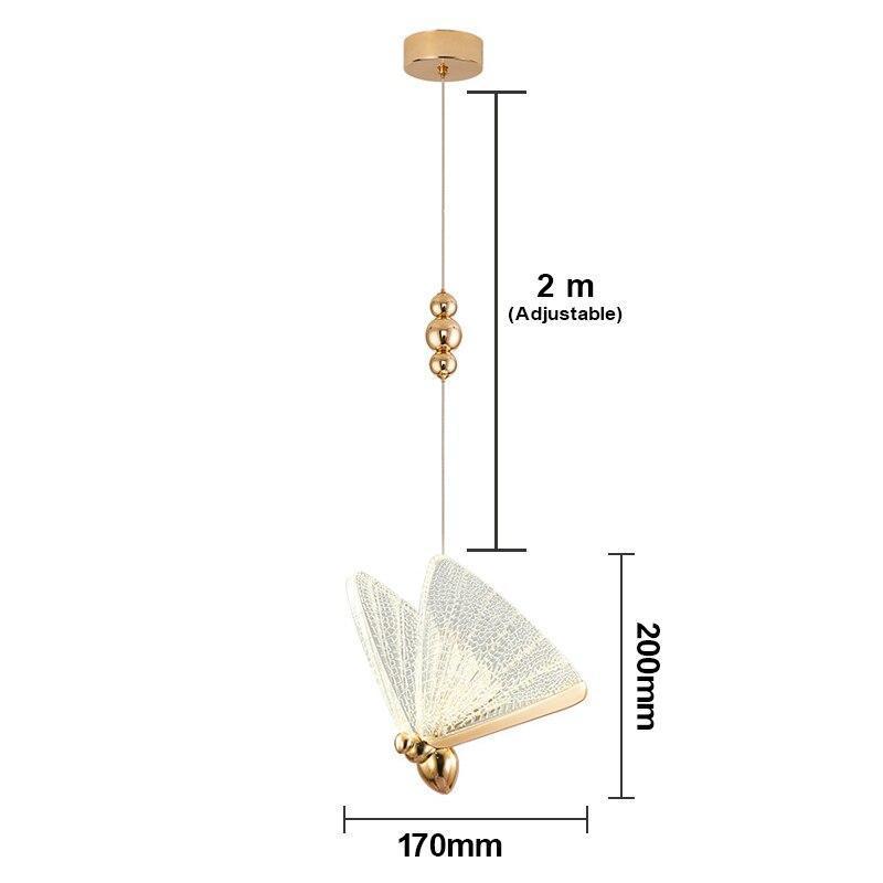 Butterfly Pendant Light for Bedroom