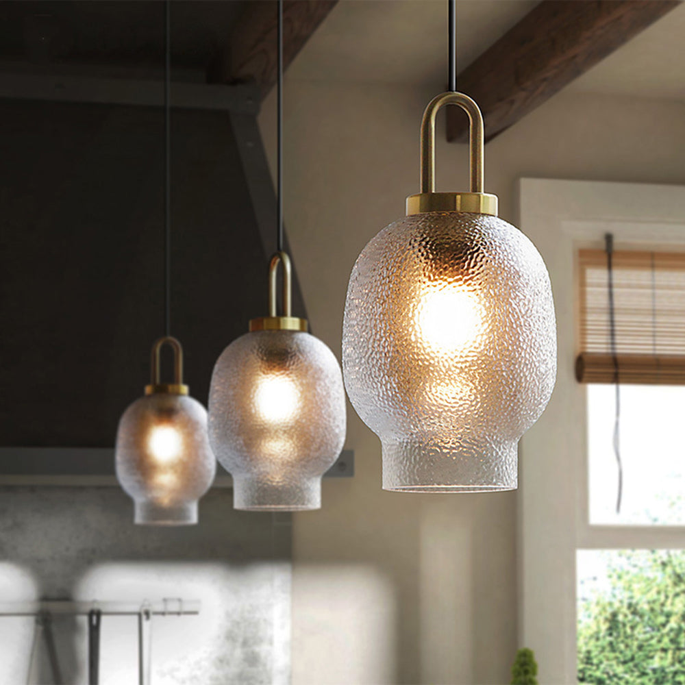 Hailie Frosted Glass Pendant Light, DIA 26/18/22CM