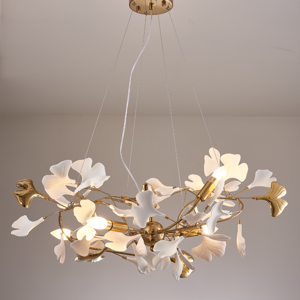 Olivia Chandelier Artistic Design, Metal & Ceramic 60/80cm