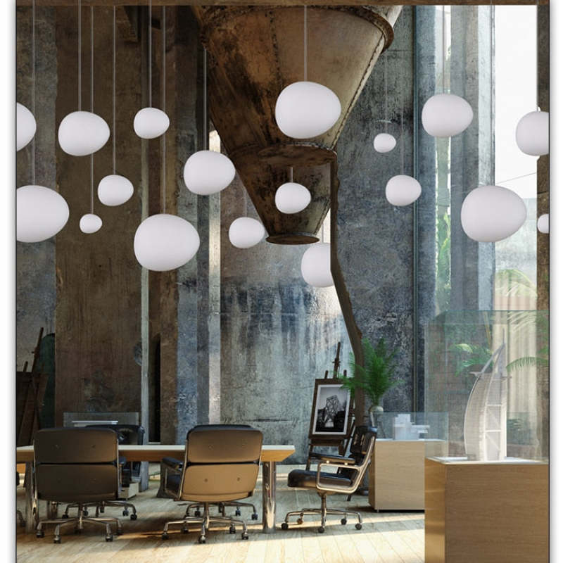 Hailie Egg-shaped Glass Pendant Light