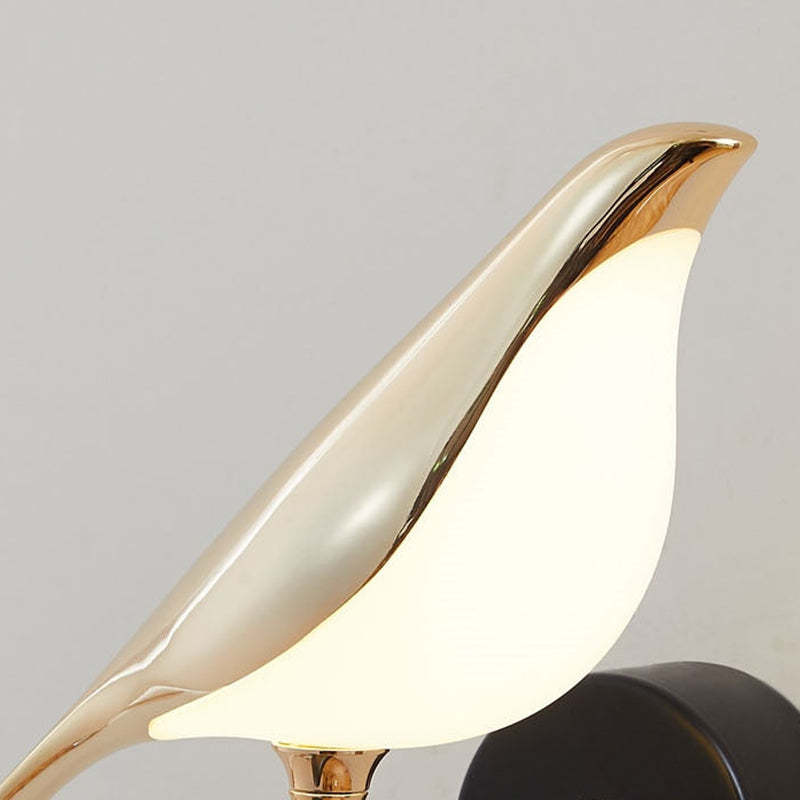 Nordic Art Magpie Bird Bedside Led Wall Lamp Wall Scone For Bedroom
