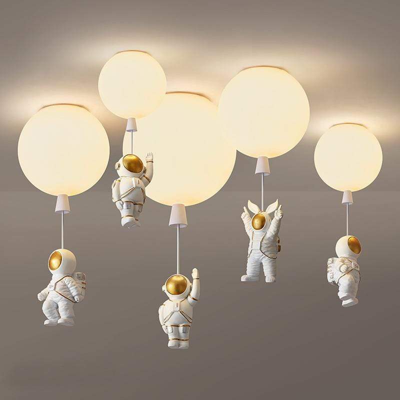 Fateh Astronaut Balloon Flush Mount Ceiling Light, L 20/25/30/35cm
