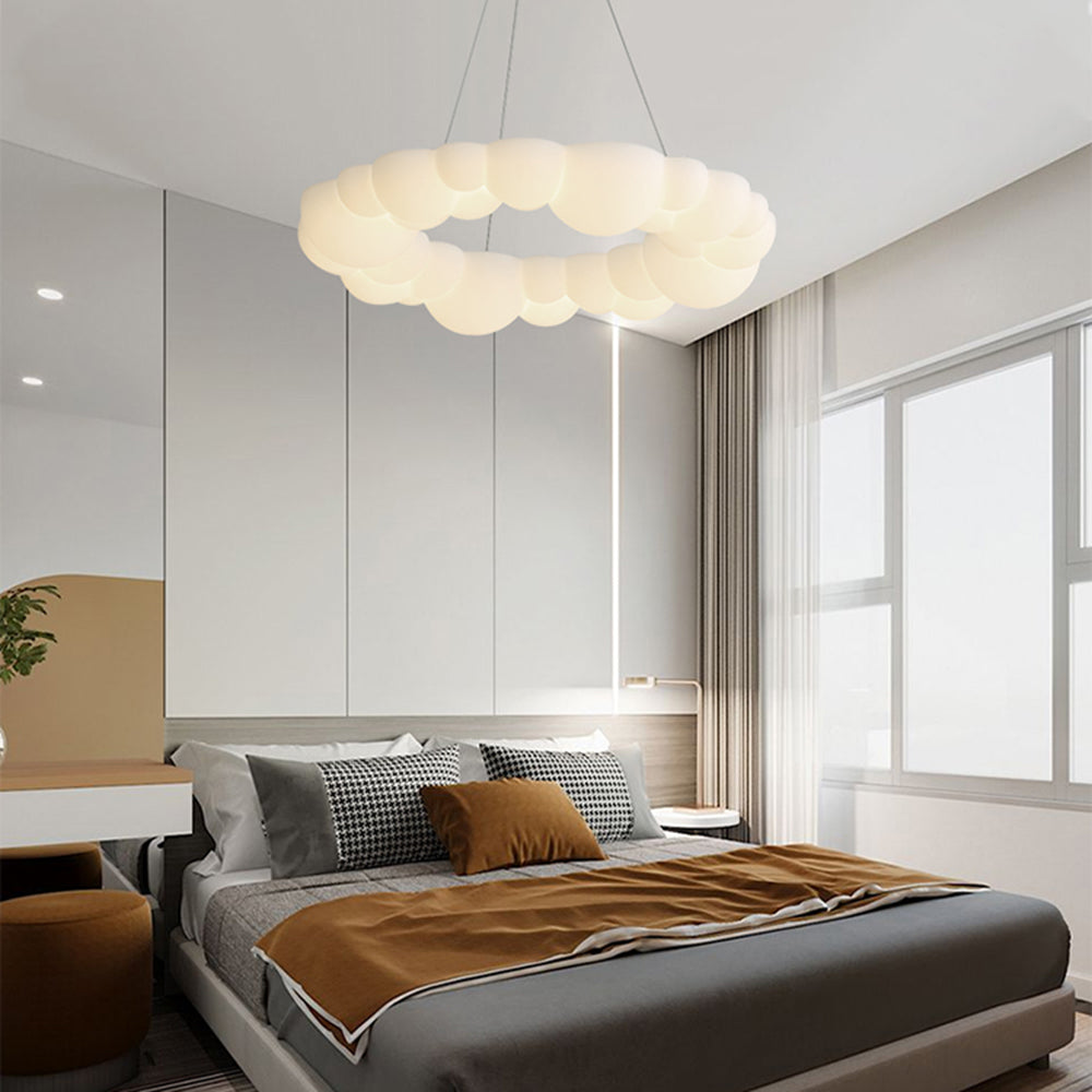 Quinn Cloud Shape Pendant & Ceiling Light Remote Control Dimmable, DIA 49CM