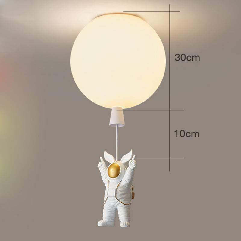 Fateh Astronaut Balloon Flush Mount Ceiling Light, L 20/25/30/35cm