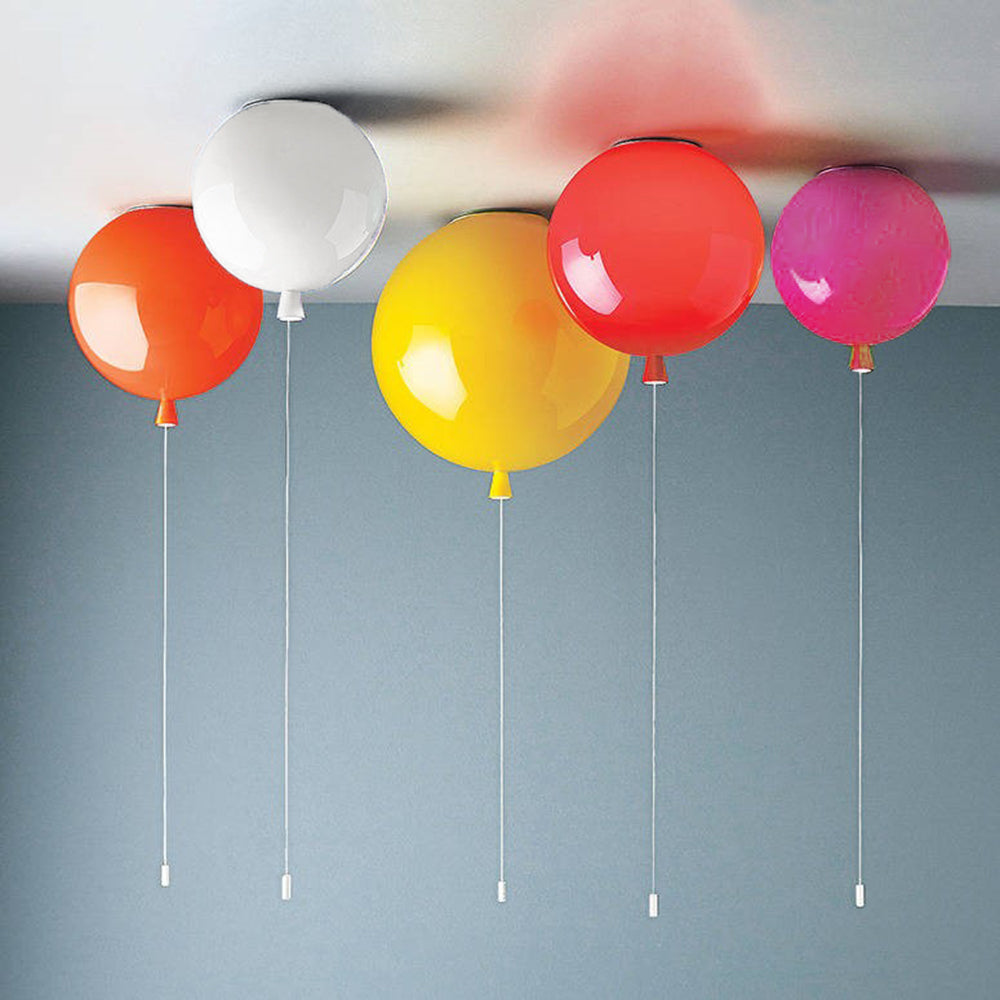 Fateh Balloon Flush Mount Ceiling Light 5 Colour, Dia 20/25/30/35cm