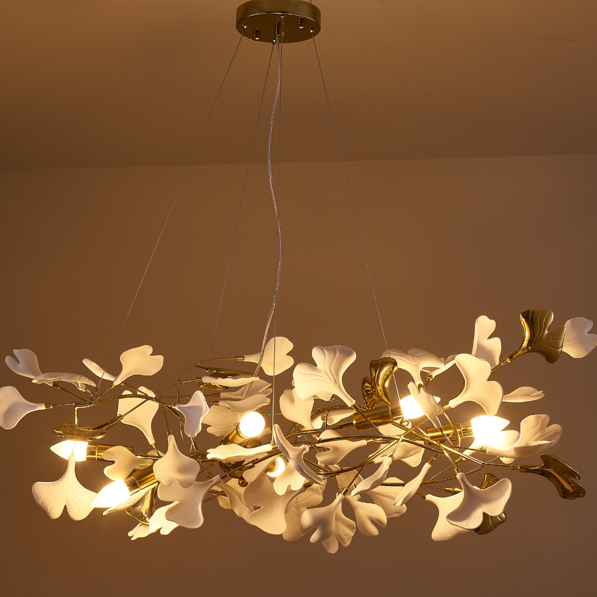 Olivia Chandelier Artistic Design, Metal & Ceramic 60/80cm