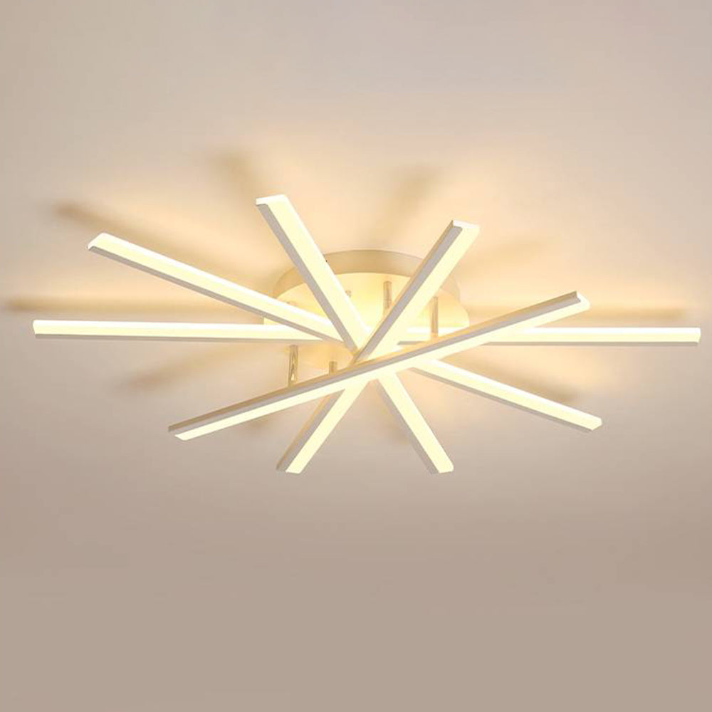 Quinn Linear Flush Mount Ceiling Light, 4 Colour
