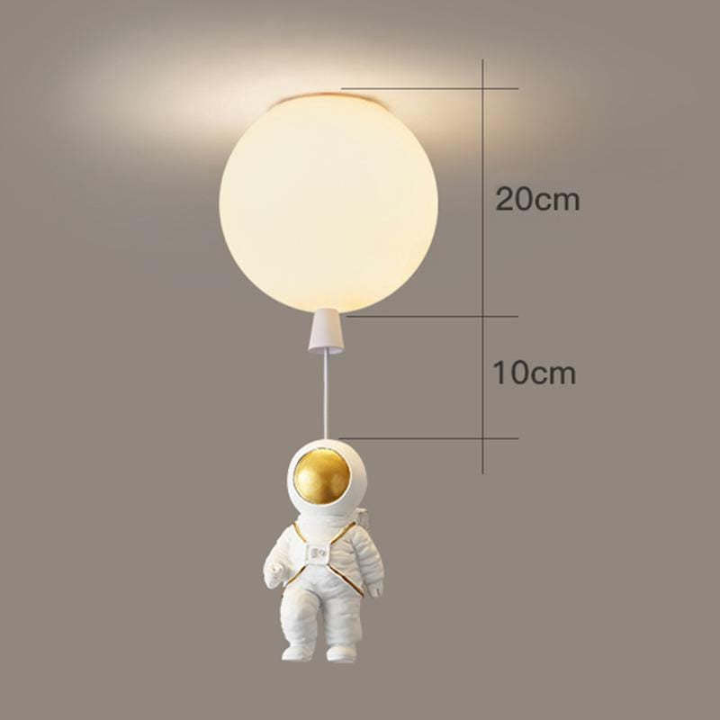Fateh Astronaut Balloon Flush Mount Ceiling Light, L 20/25/30/35cm