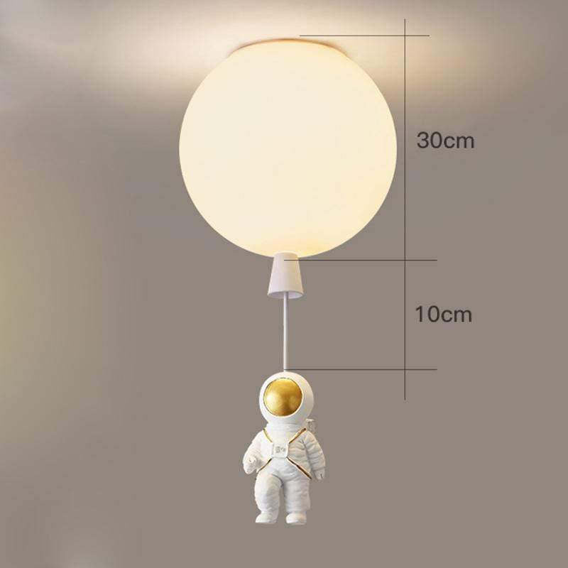 Fateh Astronaut Balloon Flush Mount Ceiling Light, L 20/25/30/35cm