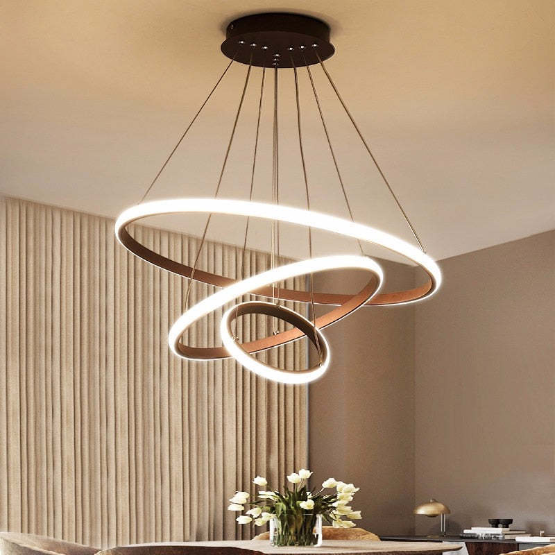 Arisha Pendant Light Outer Ring Illuminated, 2/3/4 Rings