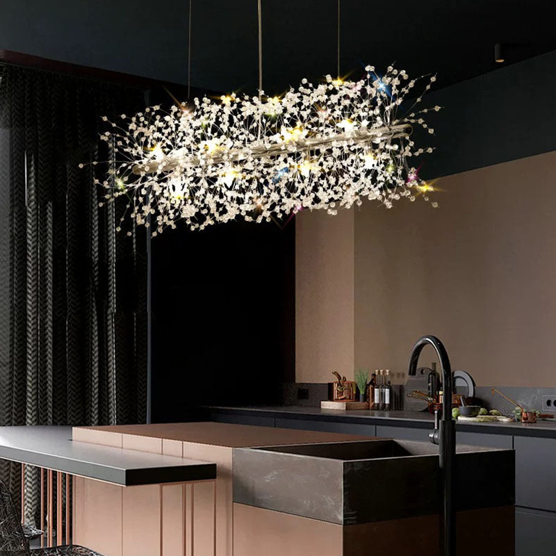 Nordic Creative Art Chandelier Crystal Pendant Light for Dining Room