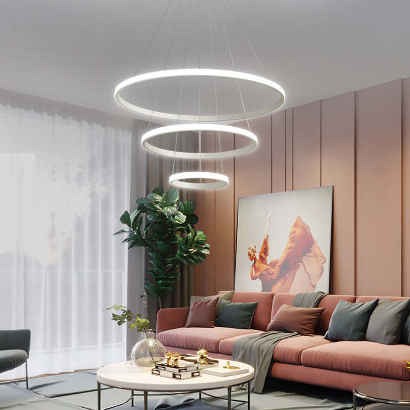 Arisha Pendant Light Outer Ring Illuminated, 2/3/4 Rings