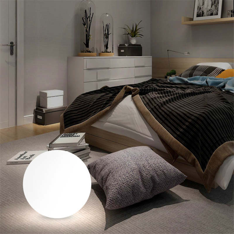 LED Neon Colour Sphere Shape PVC Floor Lamp Remote Control
